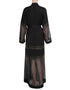 Diamond-Embellished Abaya Dress for Women